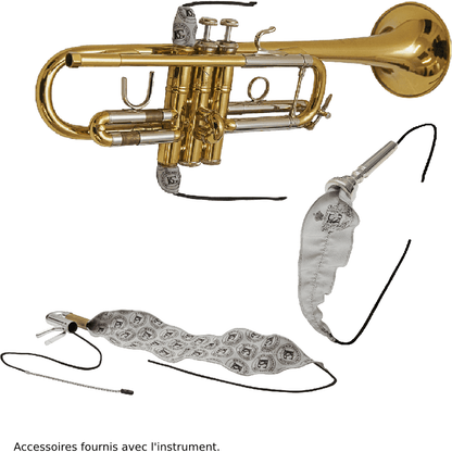 Bb Silver Plated Cornet with Soft Case by SML Paris | CO50-S