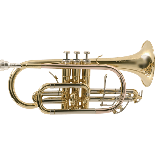 Bb Gold Lacquered Cornet with Deluxe Softcase by SML Paris | CO870-L