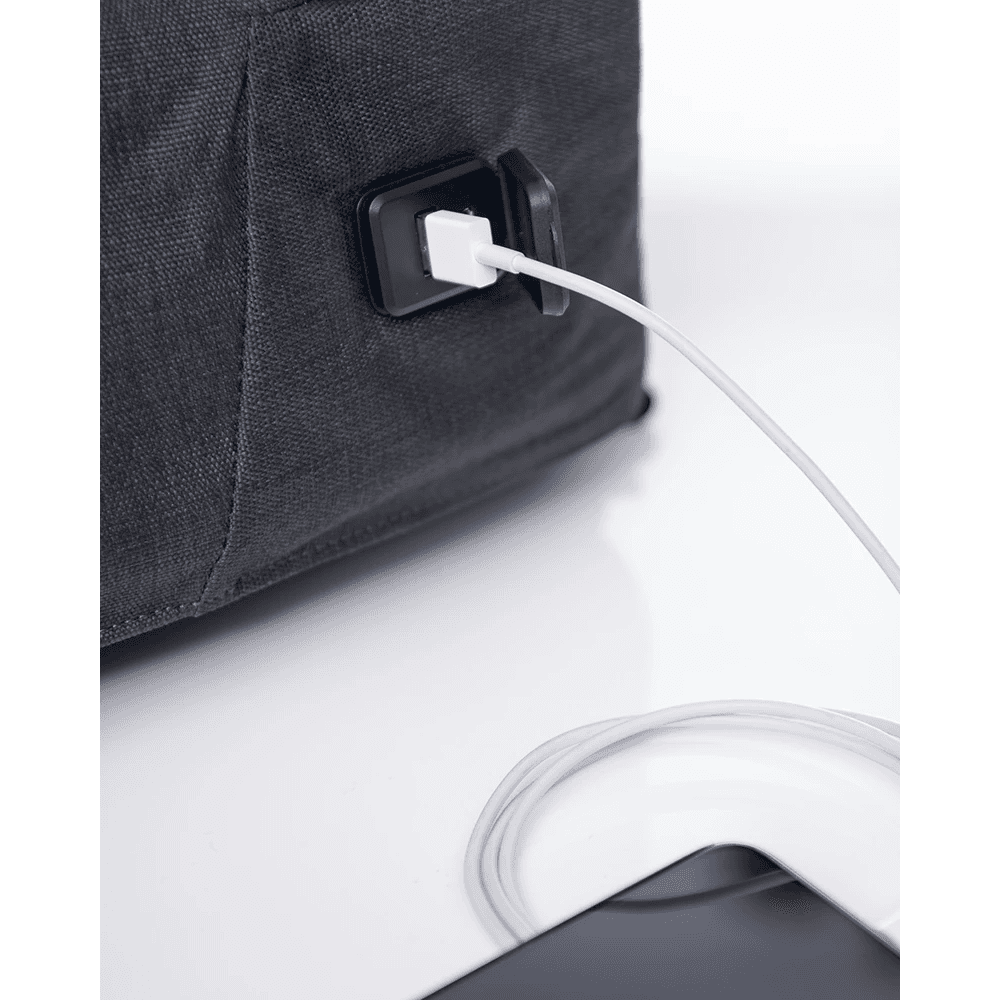 Marshall City Rocker Backpack | Black, White Logo, USB port, Laptop Compartment