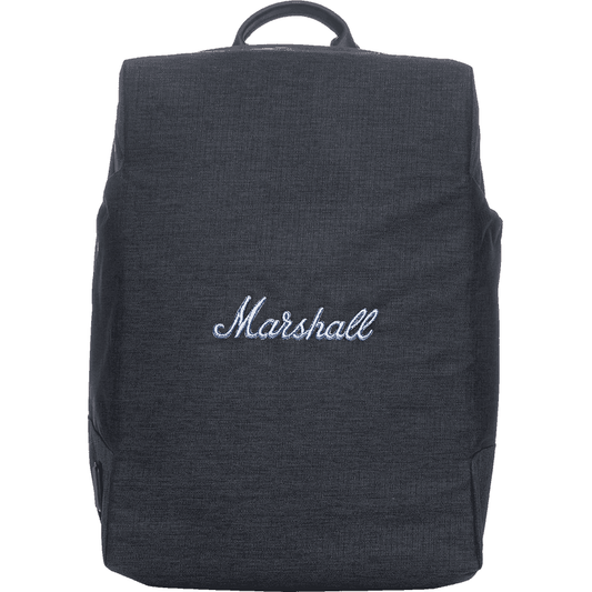 Marshall City Rocker Backpack | Black, White Logo, USB port, Laptop Compartment