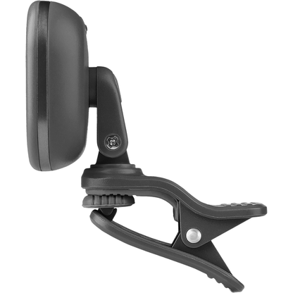 Rechargeable Clip Tuner for Guitar by Cherub | LCD Screen | Auto Power Off | Gray