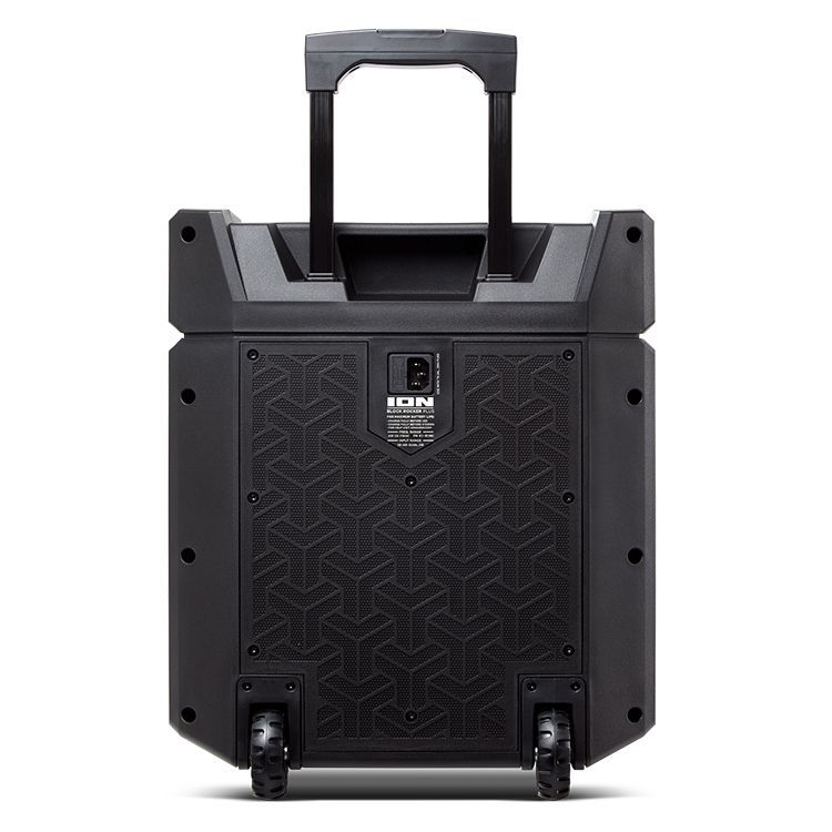 ION Audio Block Rocker Plus - 100W Outdoor Bluetooth Speaker with Rechargeable Battery, Radio, Microphone and USB Charge Port