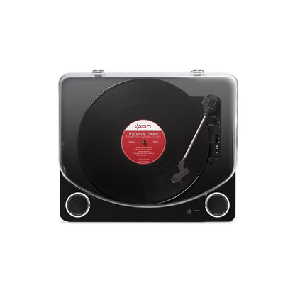 ION Audio Max LP BLACK - Vinyl Record Player with Built In Speakers in Gloss Black