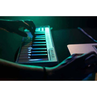 Arturia MicroLab | 25-key controller keyboard, 2 touch strips, Free software instruments and recording software, Black