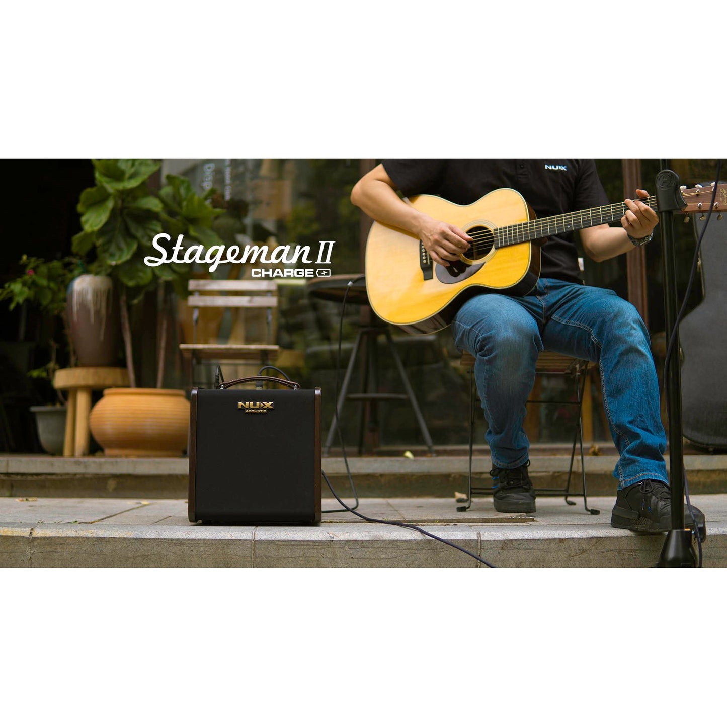 NUX Stageman2 - AC80 | 80 Watt Battery Powered Acoustic Guitar Amplifier