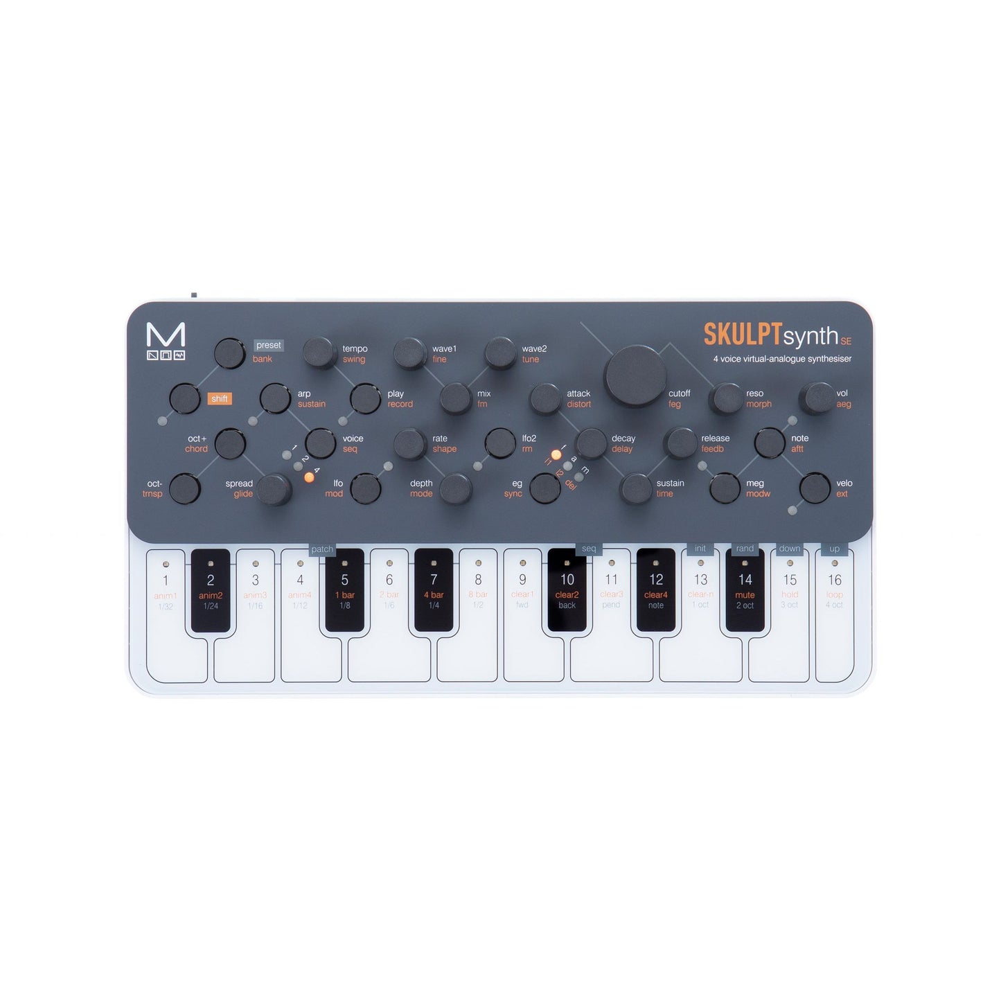 SKULPTsynth SE by Modal Electronics | Portable 4 Voice Virtual Analogue Synthesiser
